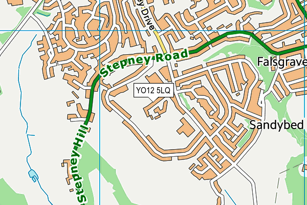 YO12 5LQ map - OS VectorMap District (Ordnance Survey)