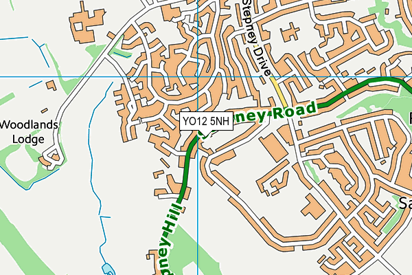 YO12 5NH map - OS VectorMap District (Ordnance Survey)