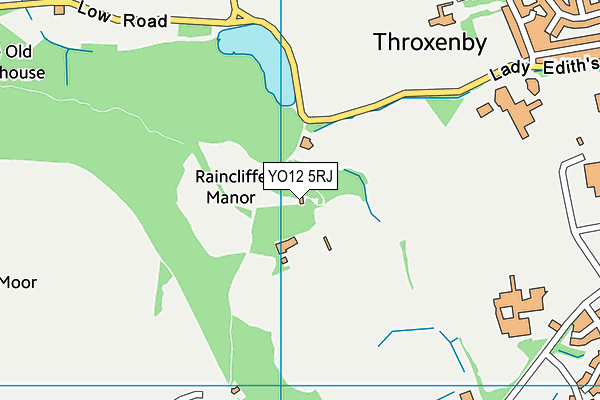 YO12 5RJ map - OS VectorMap District (Ordnance Survey) YO12 5RJ map - OS VectorMap District (Ordnance Survey)
