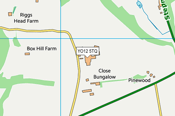 YO12 5TQ map - OS VectorMap District (Ordnance Survey) YO12 5TQ map - OS VectorMap District (Ordnance Survey)
