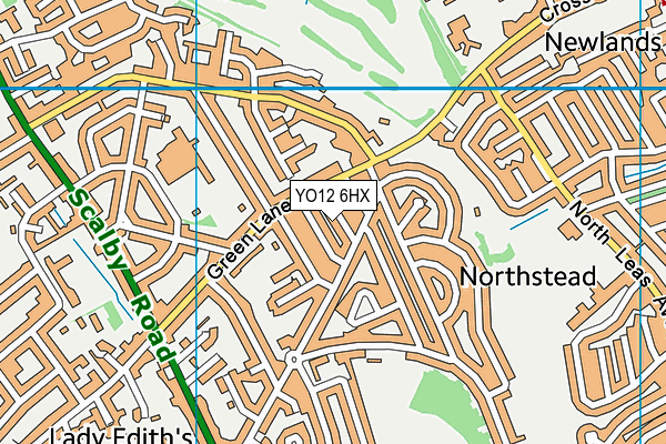 YO12 6HX map - OS VectorMap District (Ordnance Survey) YO12 6HX map - OS VectorMap District (Ordnance Survey)
