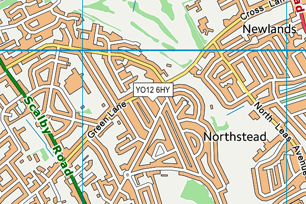 YO12 6HY map - OS VectorMap District (Ordnance Survey) YO12 6HY map - OS VectorMap District (Ordnance Survey)