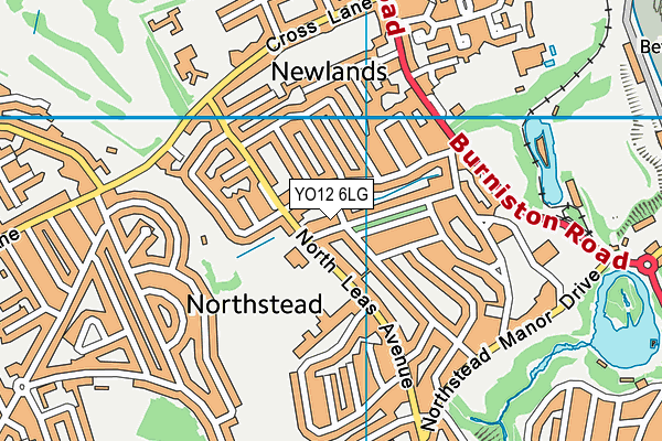 YO12 6LG map - OS VectorMap District (Ordnance Survey) YO12 6LG map - OS VectorMap District (Ordnance Survey)