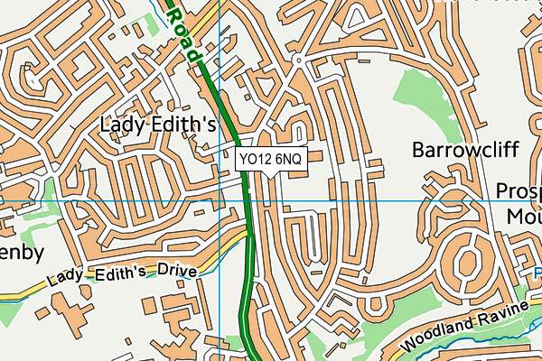 YO12 6NQ map - OS VectorMap District (Ordnance Survey)
