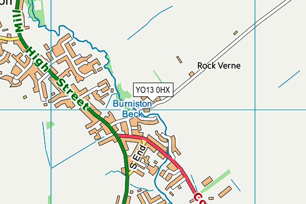 YO13 0HX map - OS VectorMap District (Ordnance Survey) YO13 0HX map - OS VectorMap District (Ordnance Survey)
