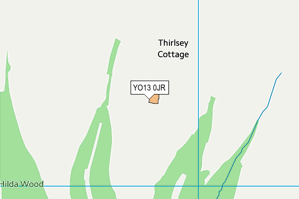 YO13 0JR map - OS VectorMap District (Ordnance Survey) YO13 0JR map - OS VectorMap District (Ordnance Survey)