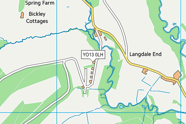 YO13 0LH map - OS VectorMap District (Ordnance Survey) YO13 0LH map - OS VectorMap District (Ordnance Survey)