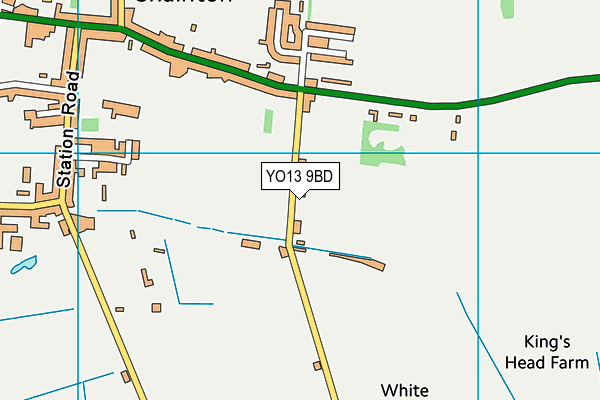 YO13 9BD map - OS VectorMap District (Ordnance Survey) YO13 9BD map - OS VectorMap District (Ordnance Survey)