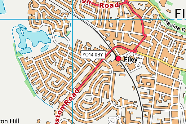YO14 0BY map - OS VectorMap District (Ordnance Survey) YO14 0BY map - OS VectorMap District (Ordnance Survey)