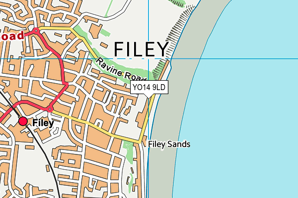 YO14 9LD map - OS VectorMap District (Ordnance Survey) YO14 9LD map - OS VectorMap District (Ordnance Survey)