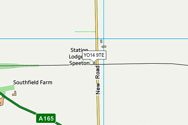 YO14 9TE map - OS VectorMap District (Ordnance Survey) YO14 9TE map - OS VectorMap District (Ordnance Survey)