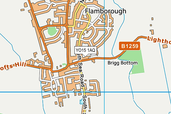 YO15 1AQ map - OS VectorMap District (Ordnance Survey) YO15 1AQ map - OS VectorMap District (Ordnance Survey)