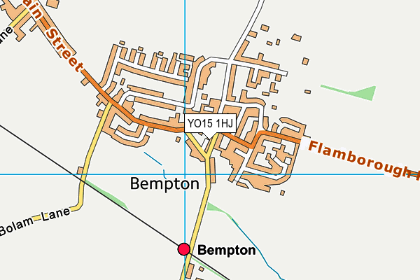 YO15 1HJ map - OS VectorMap District (Ordnance Survey)