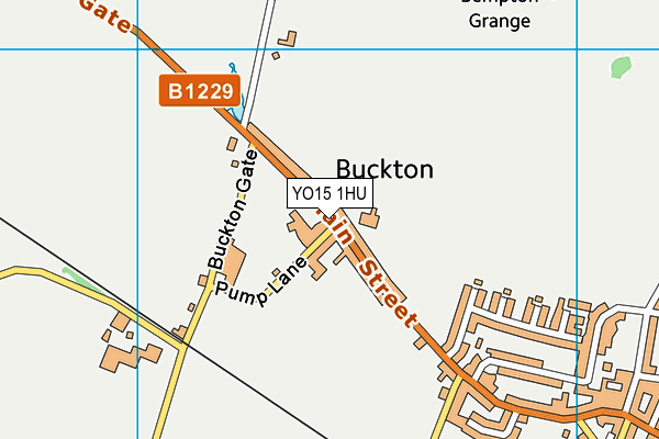YO15 1HU map - OS VectorMap District (Ordnance Survey) YO15 1HU map - OS VectorMap District (Ordnance Survey)
