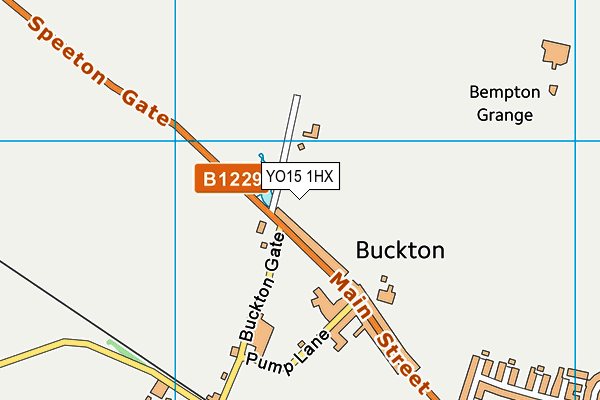 YO15 1HX map - OS VectorMap District (Ordnance Survey)