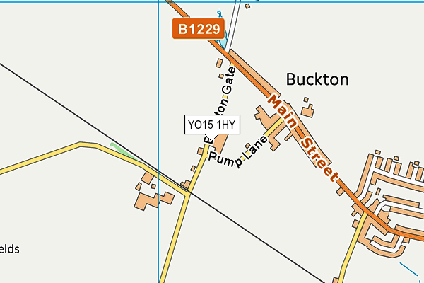 YO15 1HY map - OS VectorMap District (Ordnance Survey)