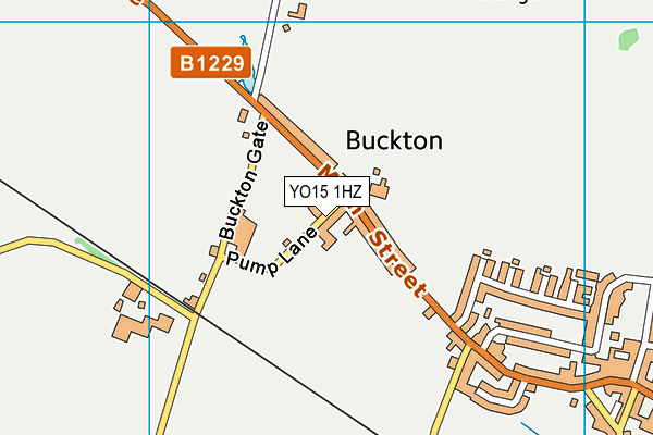 YO15 1HZ map - OS VectorMap District (Ordnance Survey)