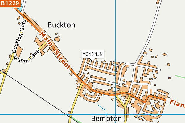 YO15 1JN map - OS VectorMap District (Ordnance Survey)
