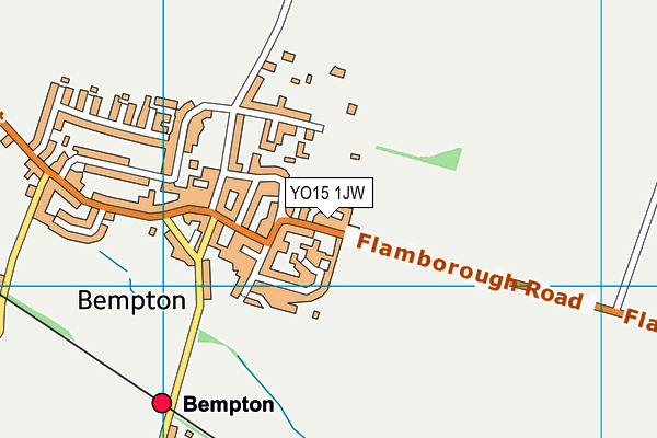YO15 1JW map - OS VectorMap District (Ordnance Survey)