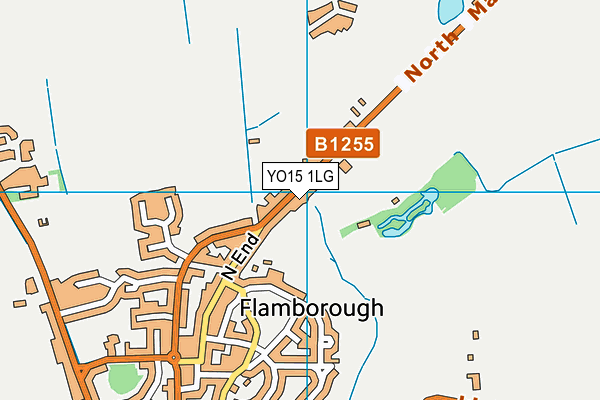 YO15 1LG map - OS VectorMap District (Ordnance Survey) YO15 1LG map - OS VectorMap District (Ordnance Survey)