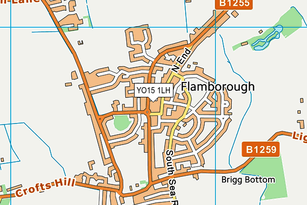 YO15 1LH map - OS VectorMap District (Ordnance Survey) YO15 1LH map - OS VectorMap District (Ordnance Survey)