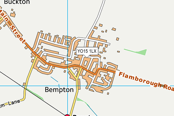YO15 1LX map - OS VectorMap District (Ordnance Survey)