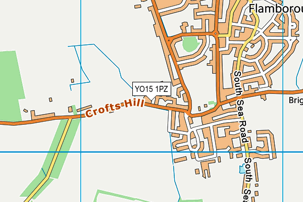 YO15 1PZ map - OS VectorMap District (Ordnance Survey)
