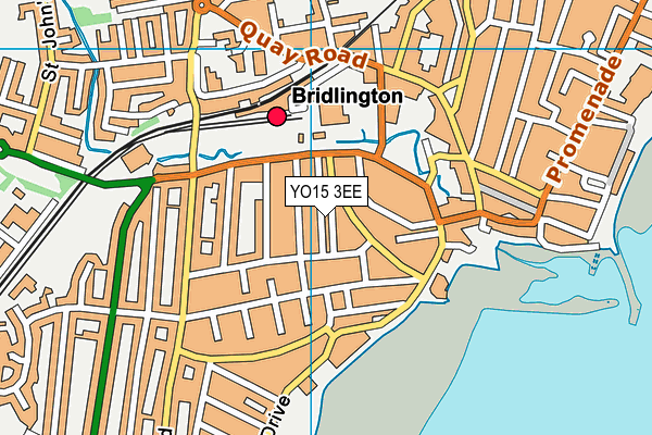 YO15 3EE map - OS VectorMap District (Ordnance Survey) YO15 3EE map - OS VectorMap District (Ordnance Survey)