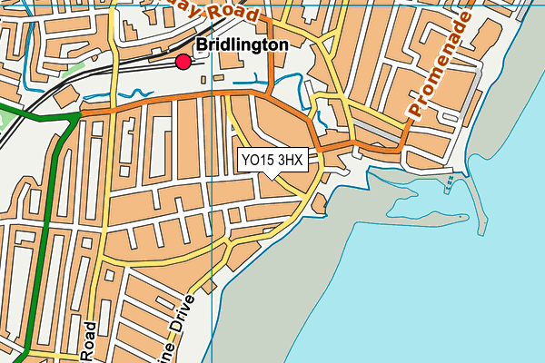 YO15 3HX map - OS VectorMap District (Ordnance Survey)