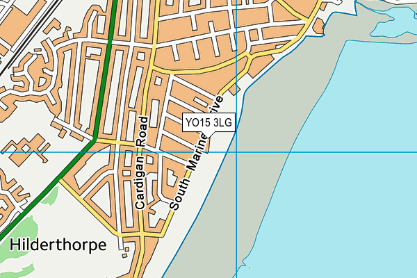 YO15 3LG map - OS VectorMap District (Ordnance Survey) YO15 3LG map - OS VectorMap District (Ordnance Survey)