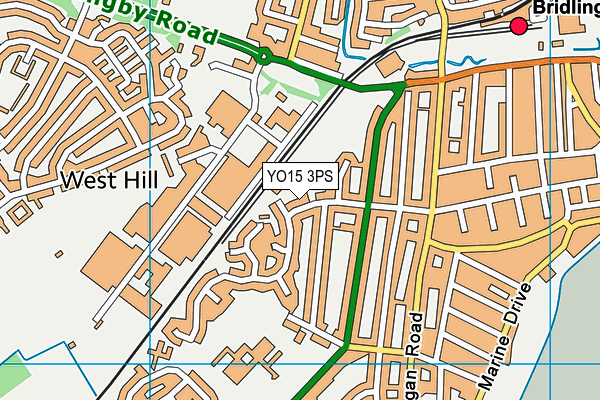 YO15 3PS map - OS VectorMap District (Ordnance Survey) YO15 3PS map - OS VectorMap District (Ordnance Survey)