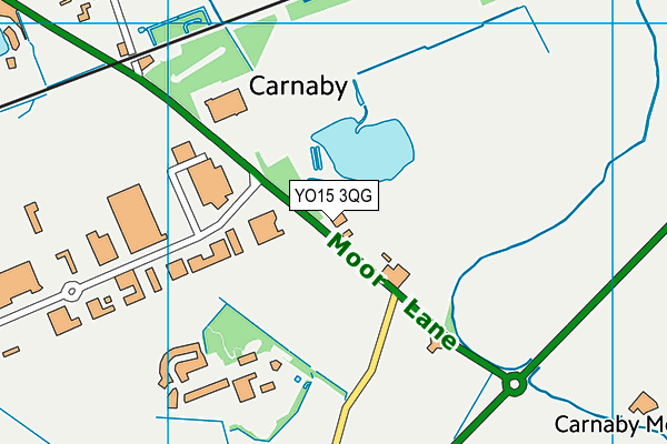 YO15 3QG map - OS VectorMap District (Ordnance Survey)