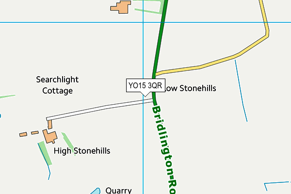 YO15 3QR map - OS VectorMap District (Ordnance Survey) YO15 3QR map - OS VectorMap District (Ordnance Survey)
