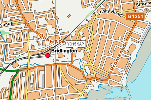 YO15 9AP map - OS VectorMap District (Ordnance Survey) YO15 9AP map - OS VectorMap District (Ordnance Survey)