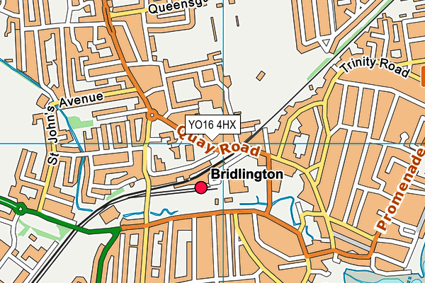 YO16 4HX map - OS VectorMap District (Ordnance Survey) YO16 4HX map - OS VectorMap District (Ordnance Survey)