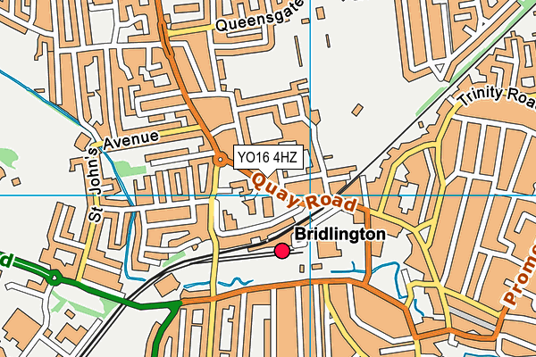 YO16 4HZ map - OS VectorMap District (Ordnance Survey) YO16 4HZ map - OS VectorMap District (Ordnance Survey)