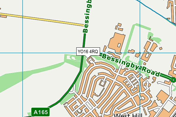 YO16 4RQ map - OS VectorMap District (Ordnance Survey)
