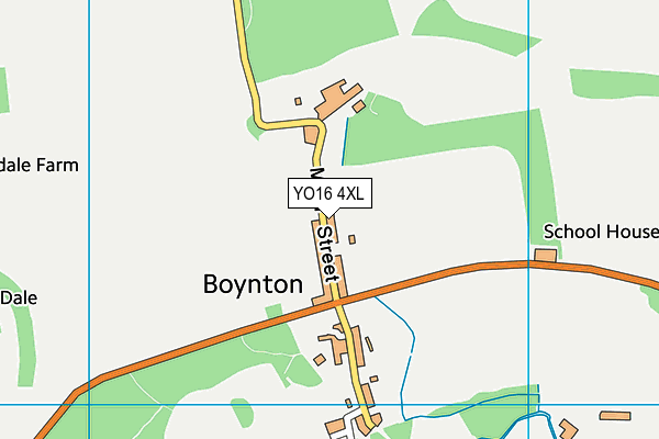 YO16 4XL map - OS VectorMap District (Ordnance Survey)