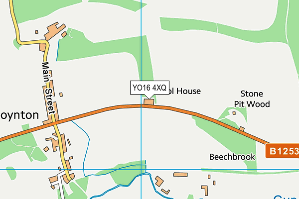 YO16 4XQ map - OS VectorMap District (Ordnance Survey) YO16 4XQ map - OS VectorMap District (Ordnance Survey)