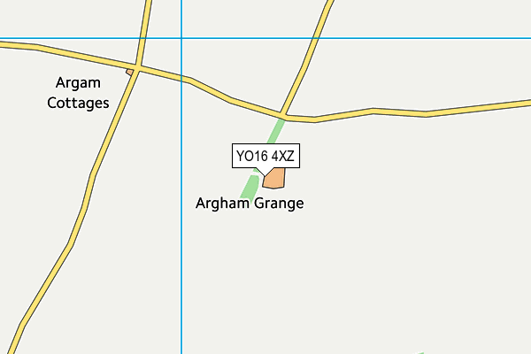 YO16 4XZ map - OS VectorMap District (Ordnance Survey)