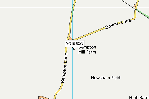 YO16 6XG map - OS VectorMap District (Ordnance Survey) YO16 6XG map - OS VectorMap District (Ordnance Survey)