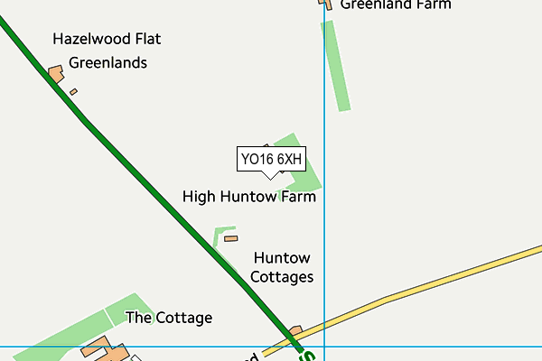 YO16 6XH map - OS VectorMap District (Ordnance Survey) YO16 6XH map - OS VectorMap District (Ordnance Survey)