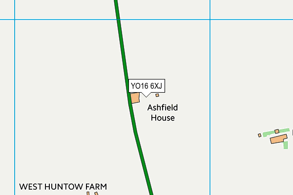 YO16 6XJ map - OS VectorMap District (Ordnance Survey)
