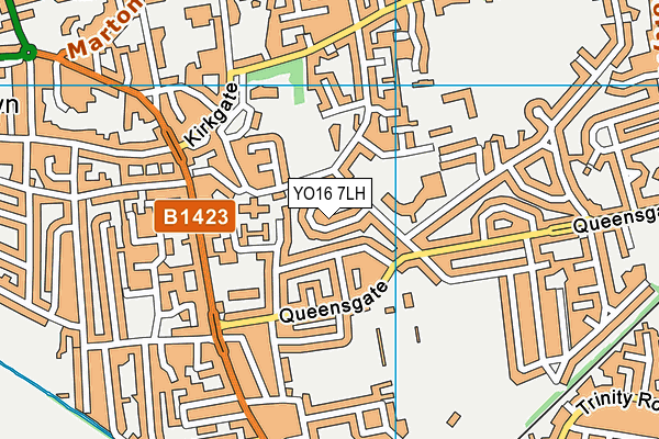 YO16 7LH map - OS VectorMap District (Ordnance Survey) YO16 7LH map - OS VectorMap District (Ordnance Survey)