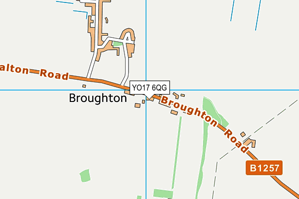 YO17 6QG map - OS VectorMap District (Ordnance Survey) YO17 6QG map - OS VectorMap District (Ordnance Survey)