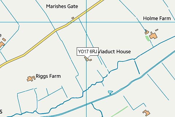 YO17 6RJ map - OS VectorMap District (Ordnance Survey)