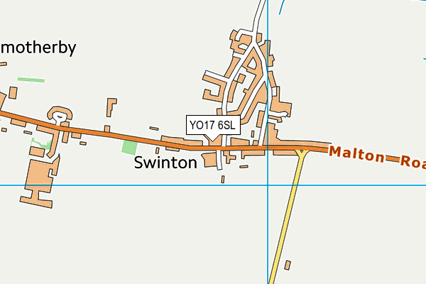 YO17 6SL map - OS VectorMap District (Ordnance Survey) YO17 6SL map - OS VectorMap District (Ordnance Survey)
