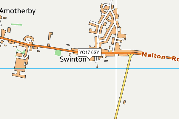 YO17 6SY map - OS VectorMap District (Ordnance Survey) YO17 6SY map - OS VectorMap District (Ordnance Survey)