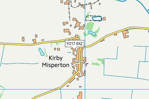 YO17 6XZ map - OS VectorMap District (Ordnance Survey)