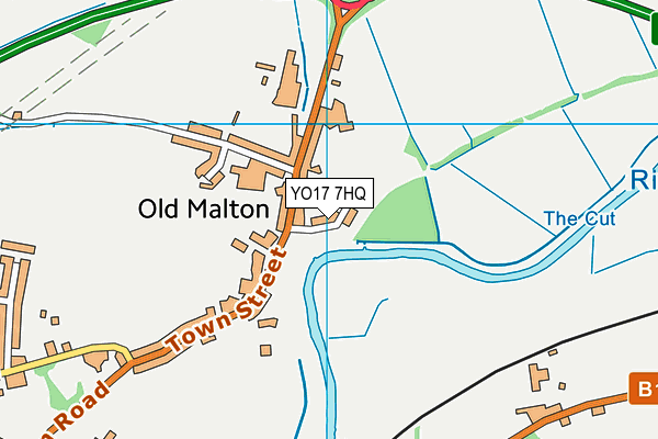 YO17 7HQ map - OS VectorMap District (Ordnance Survey)